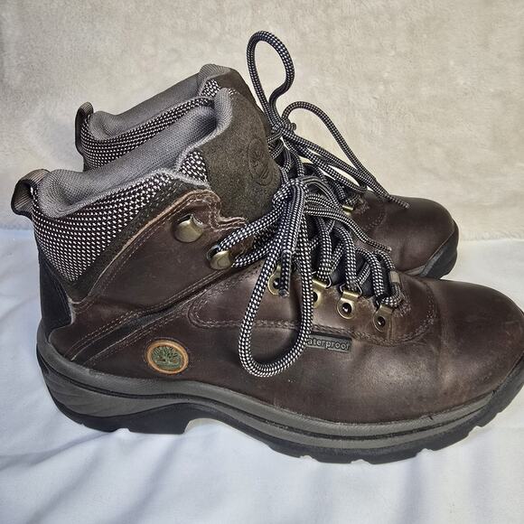 Timberland Women’s Waterproof Leather Hiking Boots 7.5W Brown Anti-Fatigue Trail - Picture 9 of 9